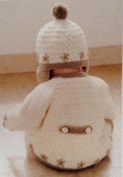 画像2: C-10 ラグランスリーブのカーディガンと帽子 (2)