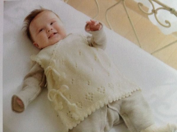 画像2: B-7 棒針編みのロングベスト (2)