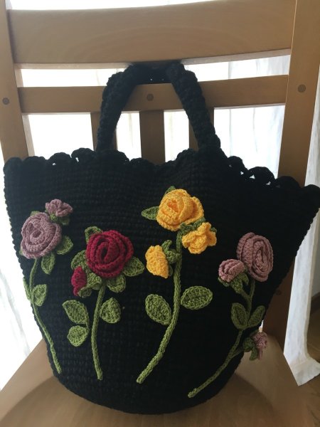 画像2: ばらのトートバック (2)
